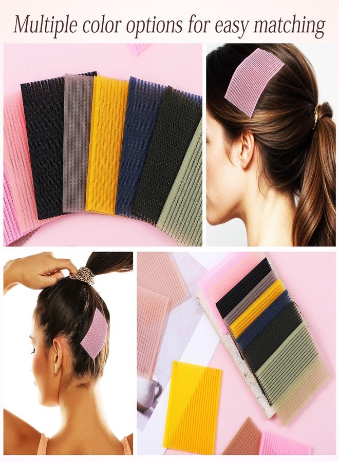 Ajcotahm 30 PCS Hair Pad Packing, Colorful Magic Bangs Hair Sticker Pad Women Square Hair Fringe Fixed Styling Clip for Salon and Barber - Image 5